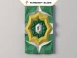 Panneau mural géométrique en papercraft 3D