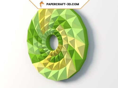 Panneau mural géométrique en papercraft 3D