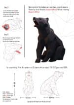 Papercraft d'ours en origami 3D Papercraft d'ours en origami 3D
