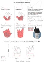Couronne papercraft 3D Halloween