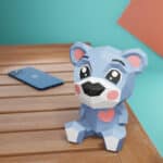 Ours en papier cartoon 3D