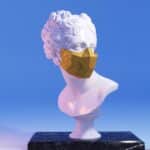 Masque polygonal en papercraft 3D