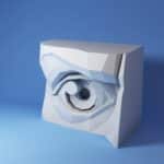 Papercraft 3D yeux gauche et droit