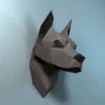 Papercraft 3D têtes de chiens