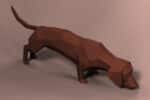 Dachshund en papercraft 3D