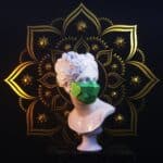 Masque polygonal papercraft 3D Halloween