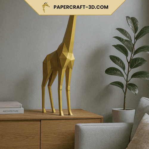 Giraffe en papercraft 3D