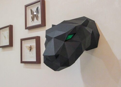 Panthère en papercraft 3D