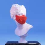 Masque polygonal papercraft 3D Halloween