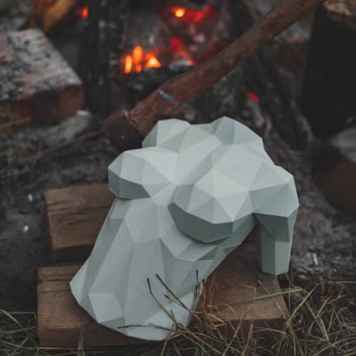 Sculpture femme en papercraft 3D