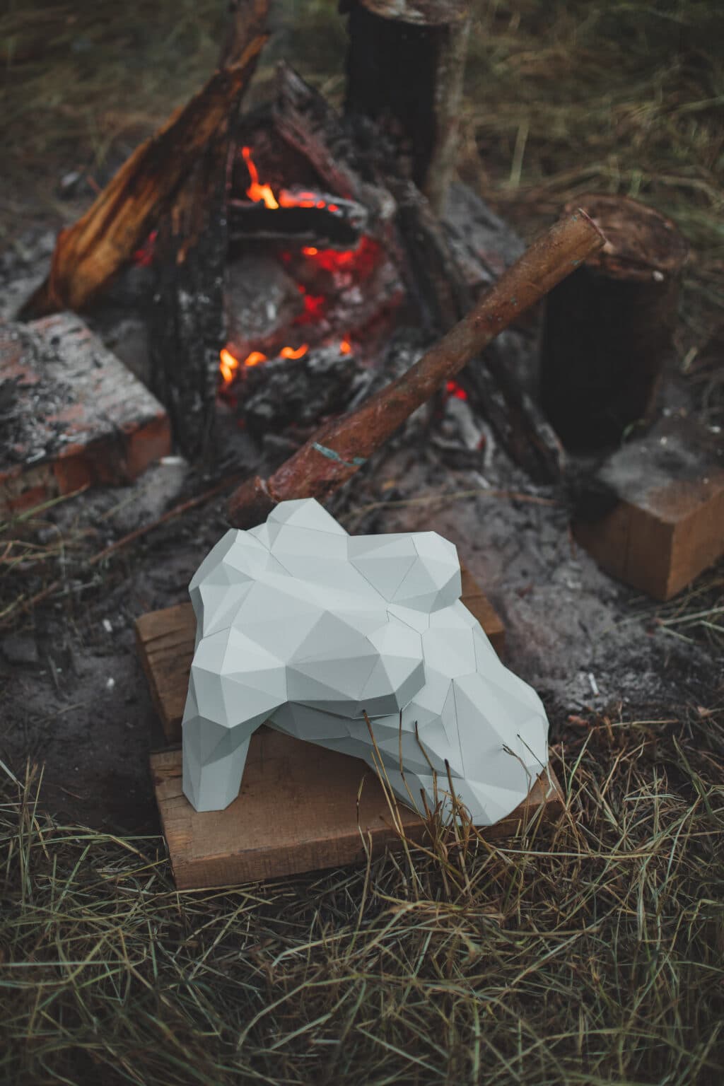 Papercraft Frau in 3D mit Origami