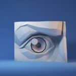 Papercraft 3D yeux gauche et droit
