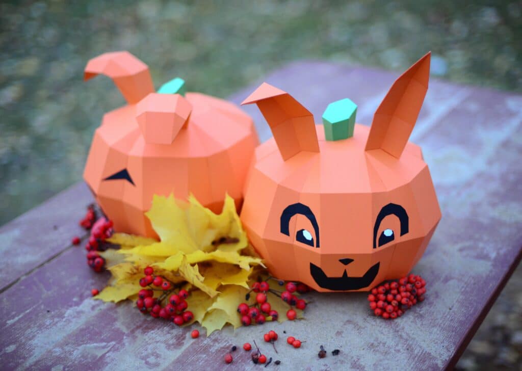 Papercraft 3D citrouille Halloween Papercraft 3D citrouille Halloween