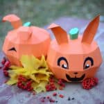 Papercraft 3D citrouille Halloween