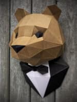 Ours en costume papercraft 3D