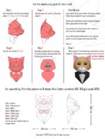 Chat en costume papercraft 3D