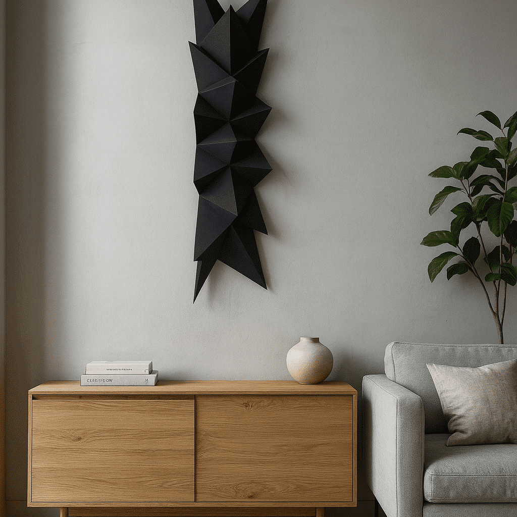 Sculpture en papier Spikes 3D