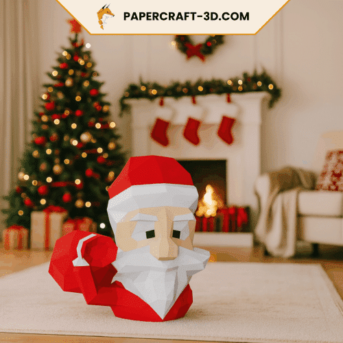 Père Noël en Papercraft 3D