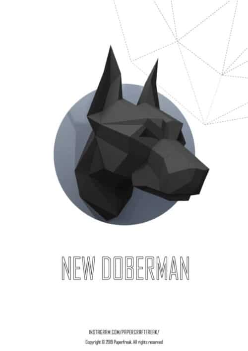 Papercraft 3D têtes de chiens