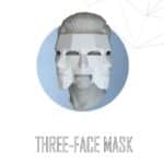 Masque vénitien trois visages en papercraft 3D