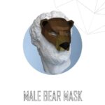 Masque loup en papercraft 3D