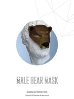 Masque loup en papercraft 3D