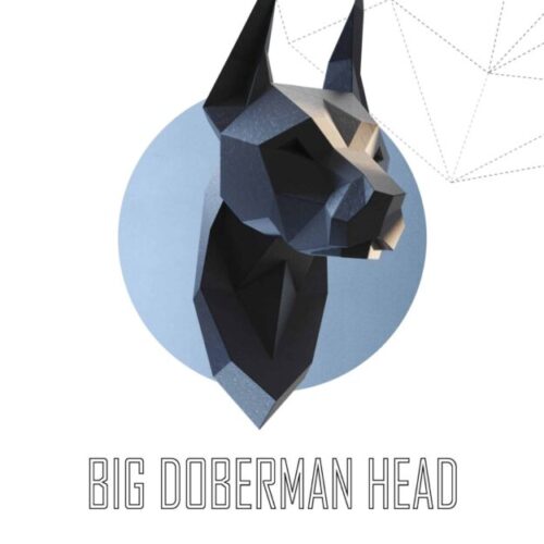 Tête de cerf en papercraft 3D