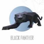 Panthère en papercraft 3D