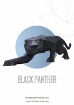 Panthère en papercraft 3D