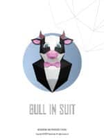 Taureau en costume papercraft 3D