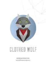 Loup en papercraft 3D