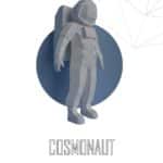 Cosmonaute en papercraft 3D
