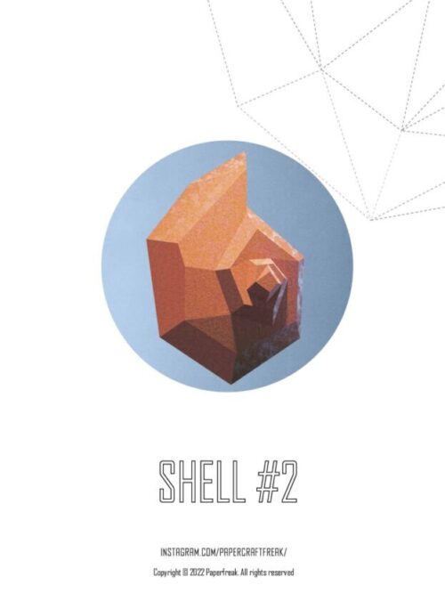 Papercraft 3D coquillage SHELL#2