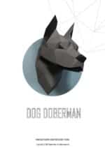 Papercraft 3D têtes de chiens