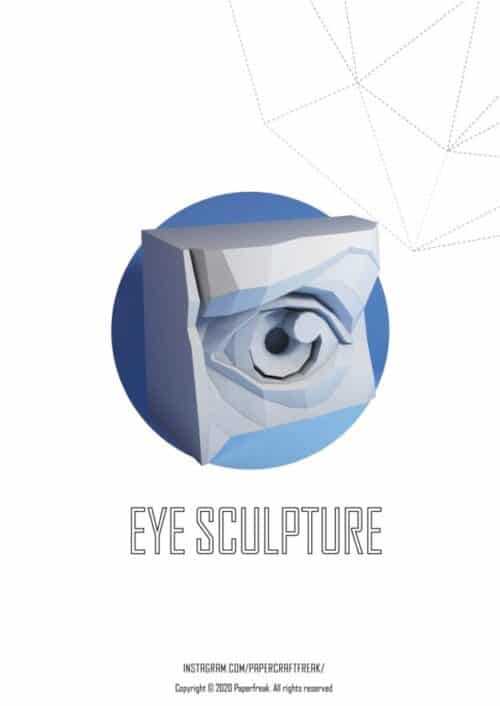 Papercraft 3D yeux gauche et droit