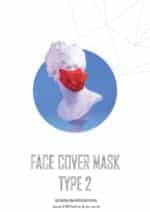 Masque polygonal papercraft 3D Halloween