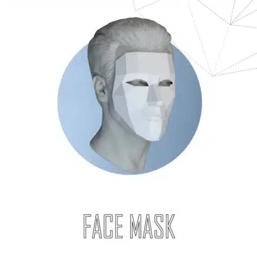 Masque loup en papercraft 3D