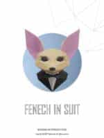 Renard fennec en costume papercraft 3D