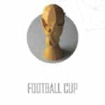 Papercraft 3D coupe de football