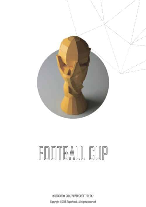 Papercraft 3D coupe de football