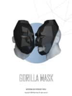 Masque de loup en papercraft 3D