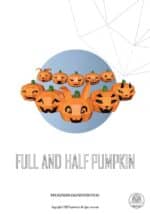 Papercraft 3D citrouille Halloween