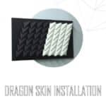 Dragon skin installation en papercraft 3D