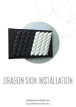 Dragon skin installation en papercraft 3D