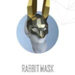 Masque lapin 3D en papercraft