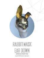 Masque lapin 3D en papercraft