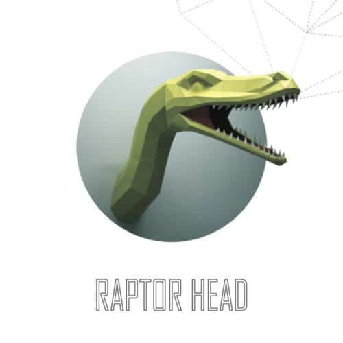 Raptor en papercraft 3D