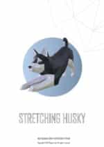 Husky en papercraft 3D