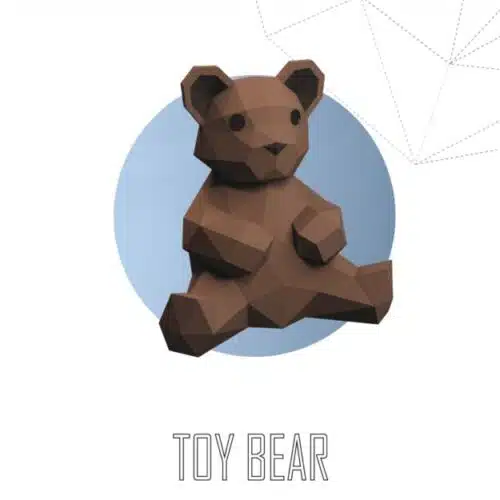 Tête de loup en papercraft 3D