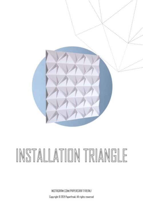Papercraft mural géométrique 3D